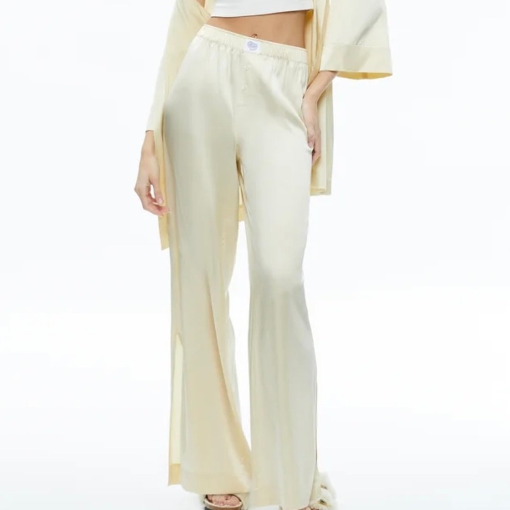 Alice and olivia x Big feelings silk Tina pants